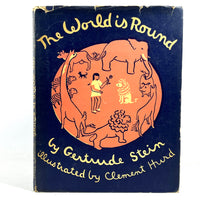 Gertrude Stein, Clement Hurd (illus), The World is Round, William R. Scott 1939, VG HC, First edition