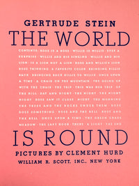 Gertrude Stein, Clement Hurd (illus), The World is Round, William R. Scott 1939, VG HC, First edition