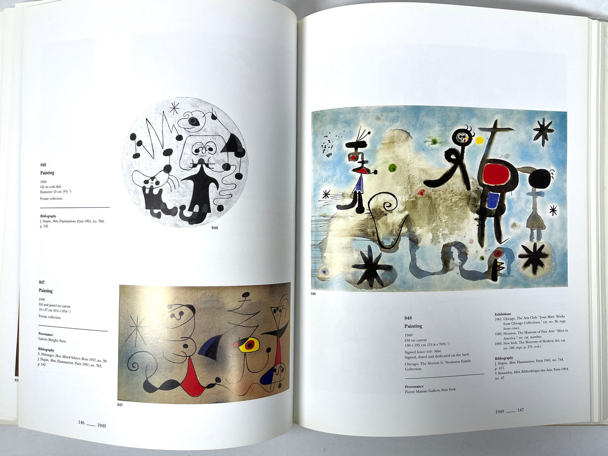 Joan Miró: Catalogue raisonné, Paintings, Volume III: 1942-1955, 2001, NF HC w/dust jacket