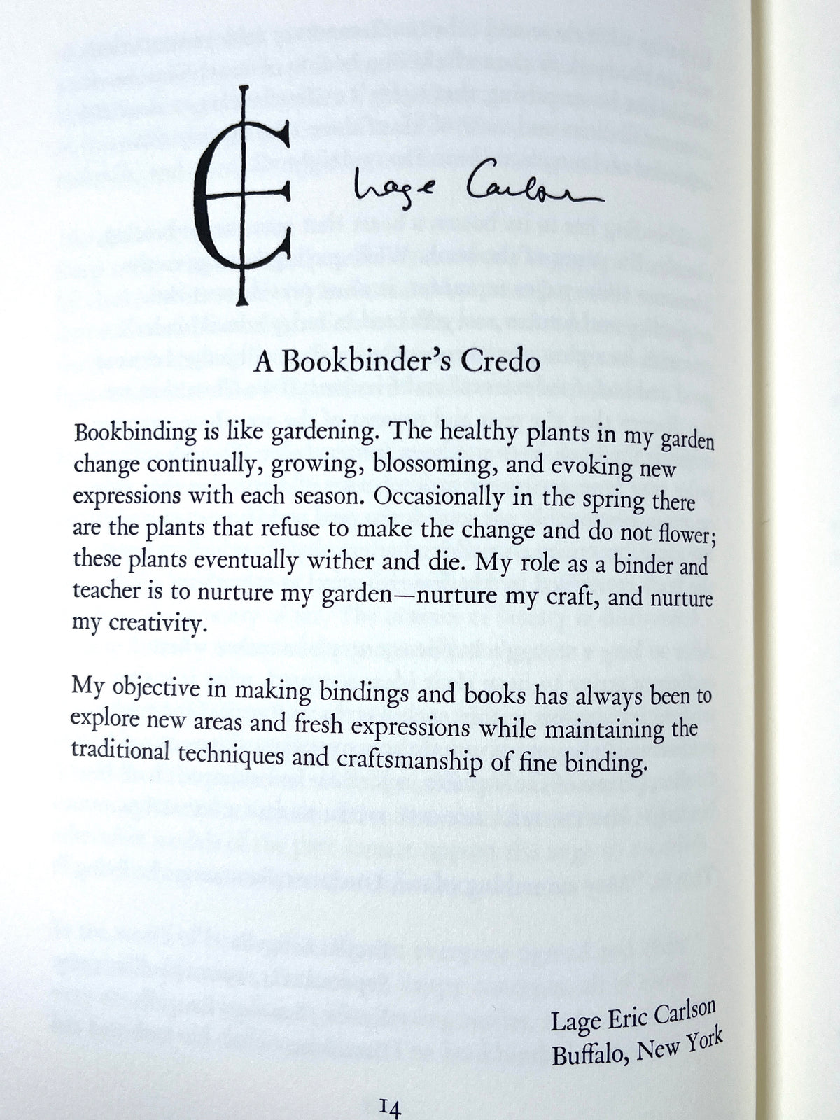 A Bookbinders' Florilegium, John P. Chalmers, 1988 Fine limited edition