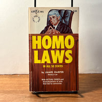 James Harper, Homo Laws in All 50 States, Publishers Export 1968, PB, Good-