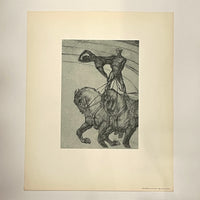 "The Pas de Deux", Henri de Toulouse-Lautrec circus drawing, Fine