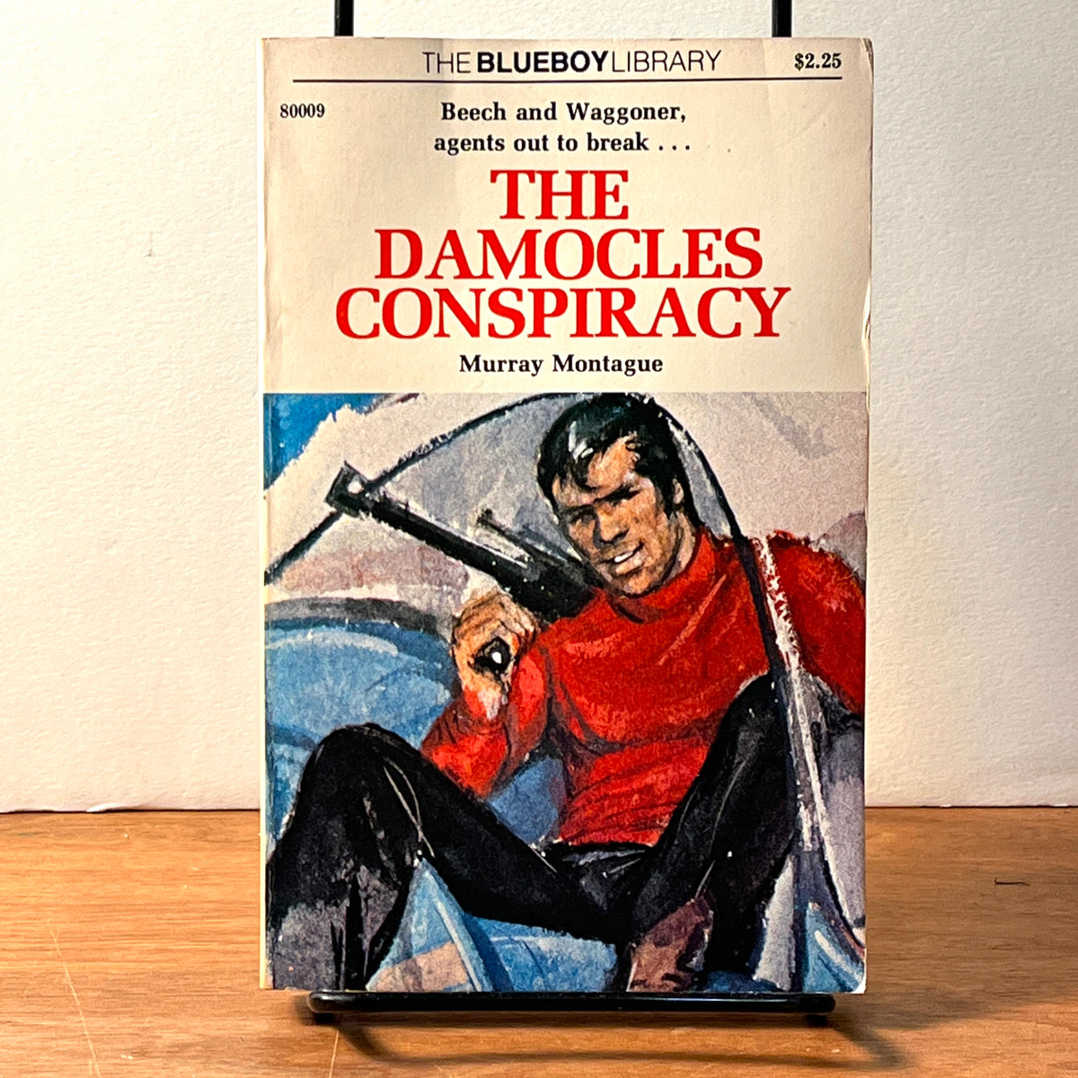 The Damocles Conspiracy. Murray Montague. Good SC 1976 1st Print. The Blueboy Library. LGBTQ Eros 18+