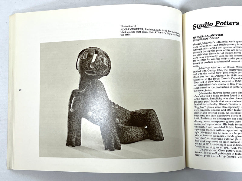 The Potter's Art in California: 1885 to 1955, The Oakland Museum, 1980, Near Fine softcover