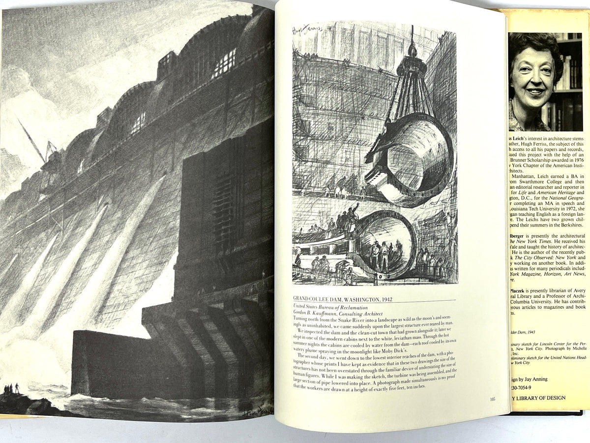 Architectural Visions: The Drawings of Hugh Ferriss, First Printing, 1980, VG HC w/DJ.