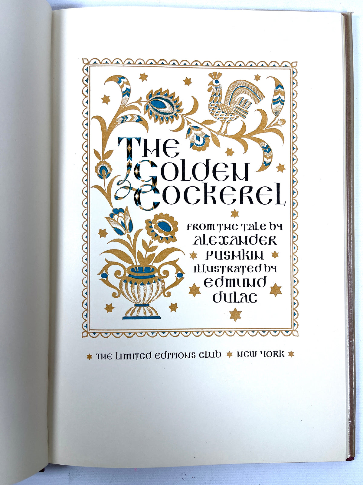 Pushkin, Alexander, The Golden Cockerel, Limited Ed. Club, 1950, SIGNED Edmund Dulac