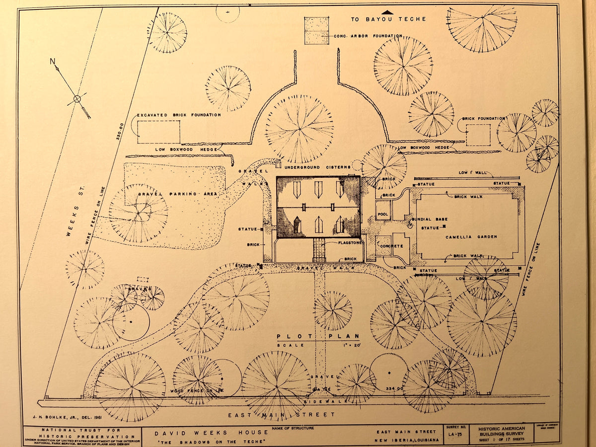 Measured Drawings of National Trust Historic Properties. 7 Sets Architectural Drawings. 1974. As-Is