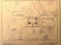 Measured Drawings of National Trust Historic Properties. 7 Sets Architectural Drawings. 1974. As-Is