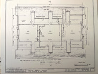 Measured Drawings of National Trust Historic Properties. 7 Sets Architectural Drawings. 1974. As-Is