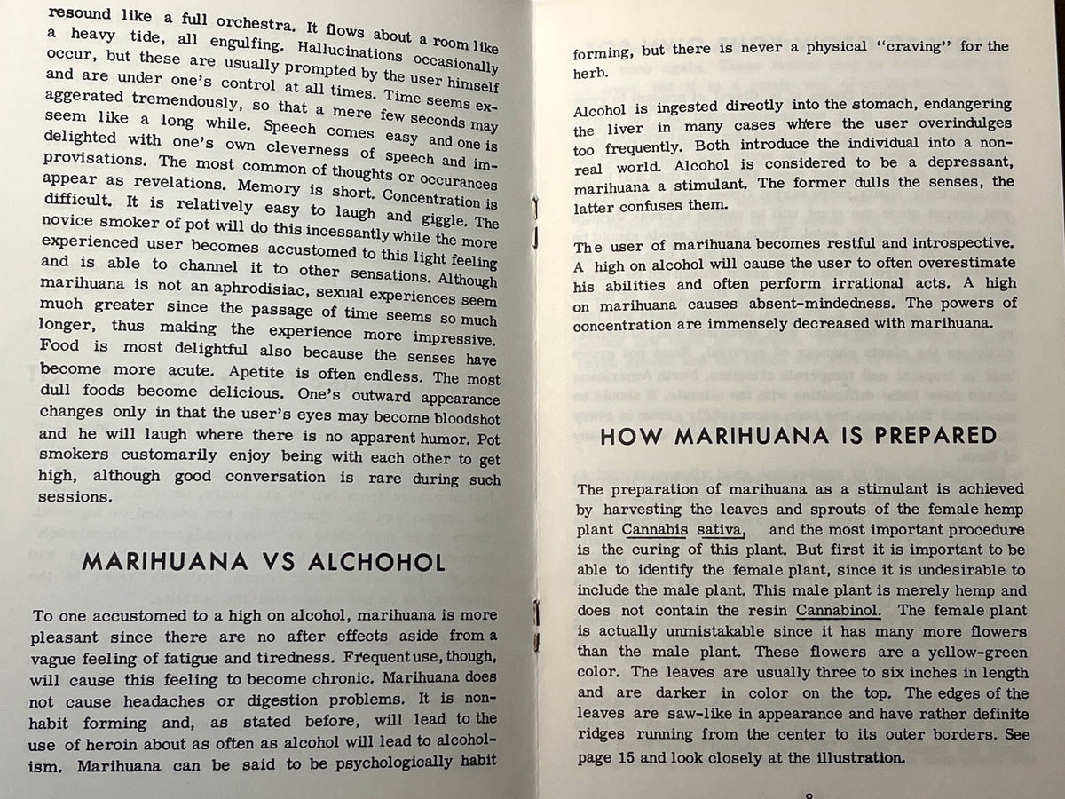 The Pot Book: The History, Cultivation, Preparation and Other Useful Facts on Marijuana, 1968, SC, VG.