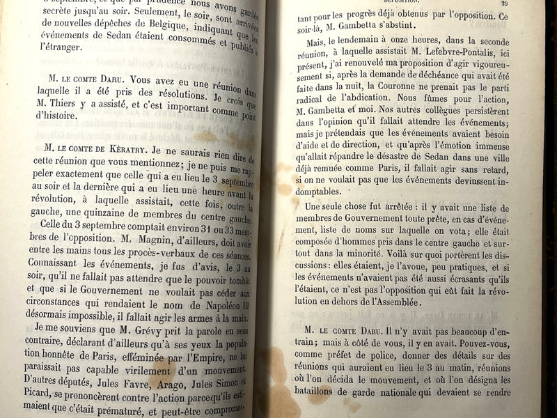 Le 4 Septembre et le Gouvernement de la Defense …, Emile de Keratry, 1872, VG