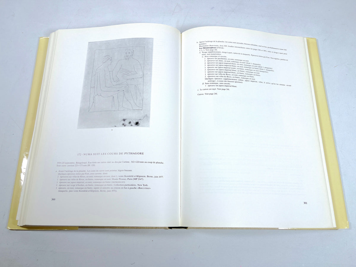 Picasso: Peintre-Graveur Tome 1, Editions Kornfeld 1990, Very Good HC