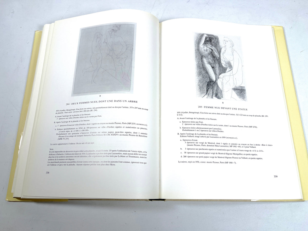 Picasso: Peintre-Graveur Tome 1, Editions Kornfeld 1990, Very Good HC