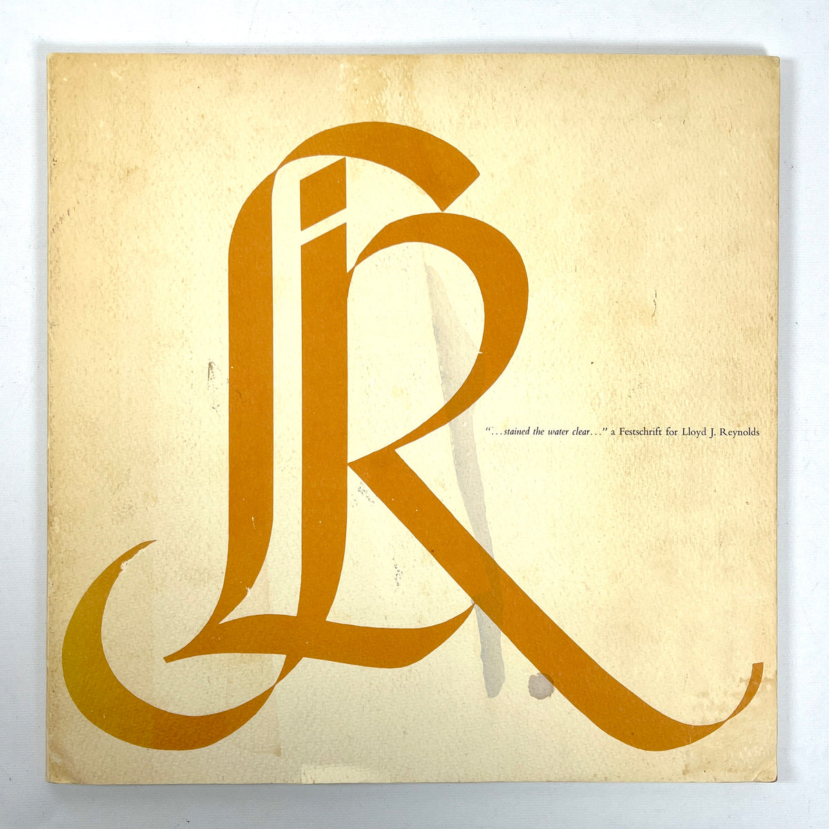 A Festschrift for Lloyd J Reynolds, Reed College, 1966, SIGNED, Very Good softcover