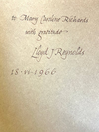 A Festschrift for Lloyd J Reynolds, Reed College, 1966, SIGNED, Very Good softcover