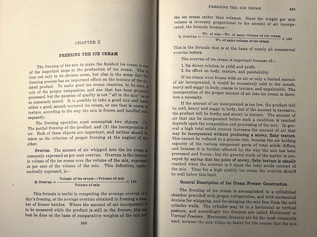 The Theory and Practice of Ice Cream Making, Hugo H. Sommer, 1938, Textbook, NF