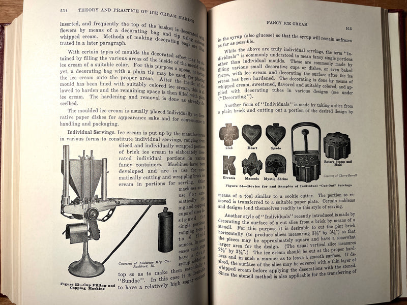 The Theory and Practice of Ice Cream Making, Hugo H. Sommer, 1938, Textbook, NF