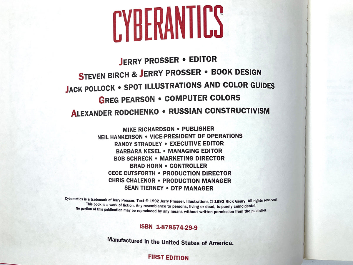 Cyberantics: A Little Adventure, Dark Horse Comics, 1992, 1st Ed., Near Fine