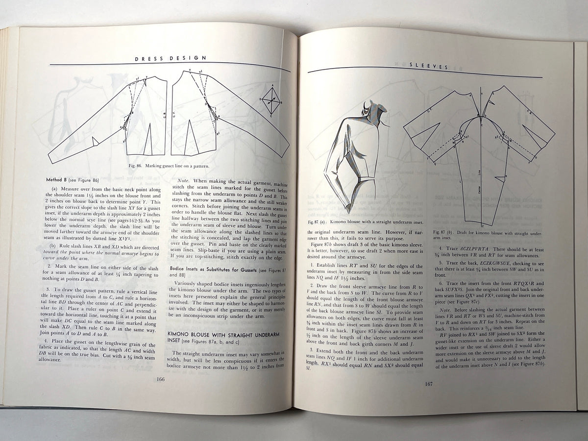 Dress Design: Draping and Flat Pattern Making, Marion S. Hillhouse, 1948, VG