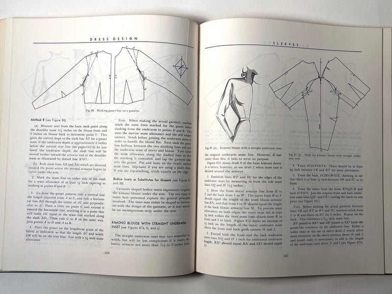 Dress Design: Draping and Flat Pattern Making, Marion S. Hillhouse, 1948, VG