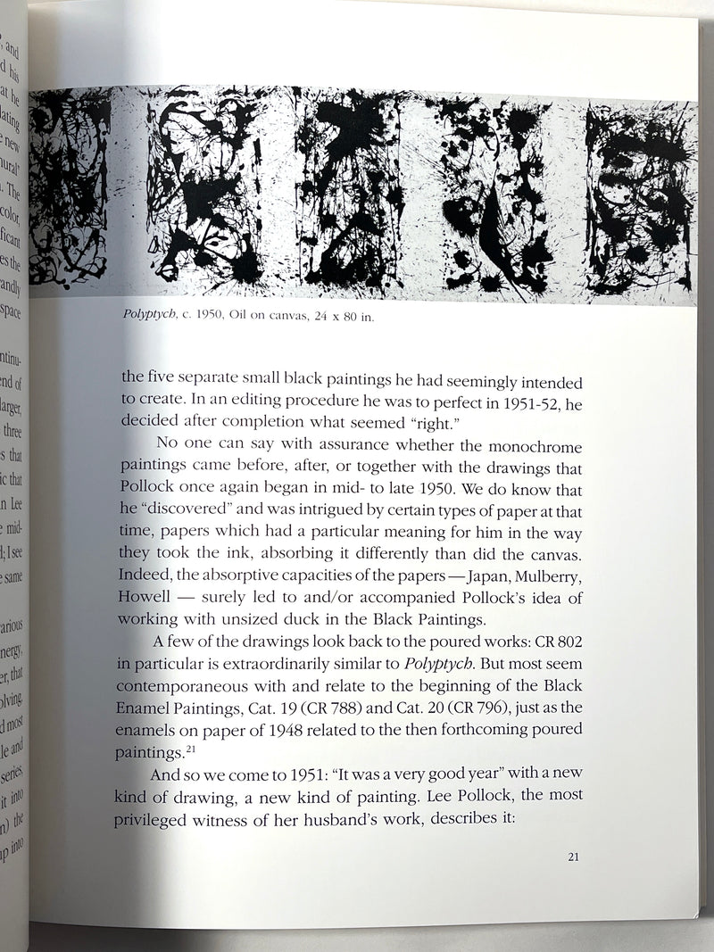 Jackson Pollock: Black Enamel Paintings, Gagosian Gallery, 1990, Near Fine