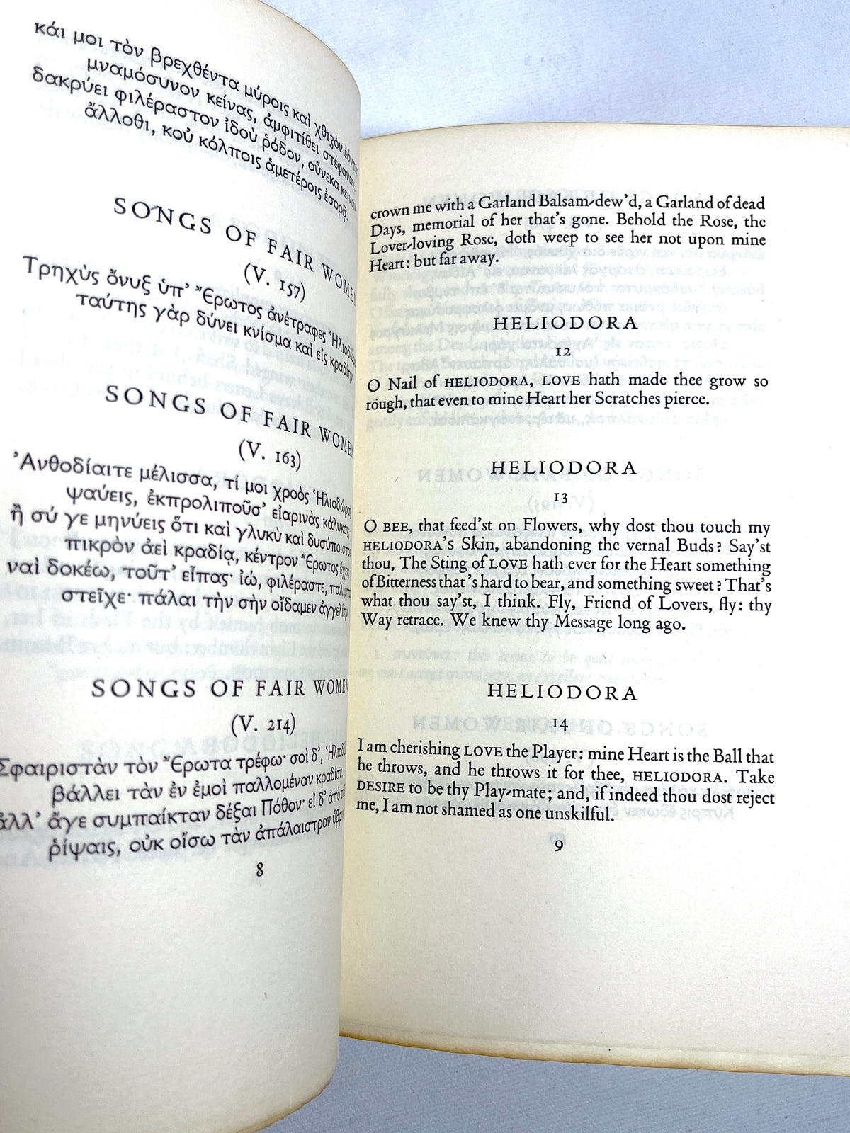 The Songs of Meleager, Frederick Baron Corovo, The First Edition Club, 1935, Very Good HC