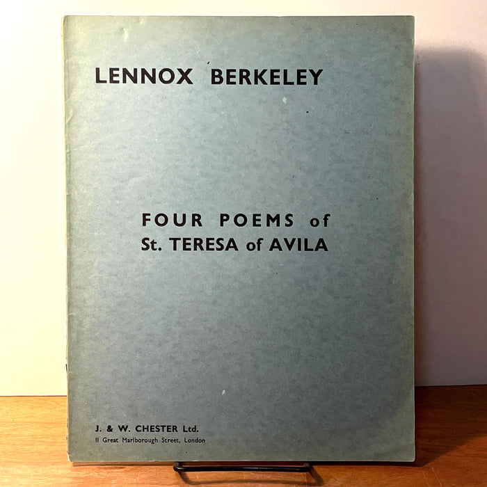 Lennox Berkeley. Four Poems by St. Teresa of Avila for Contralto and String Orchestra, 1949, VG