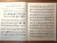 William Wordsworth: Four Sacred Sonnets; With Pianoforte Accompaniment, 1946, VG