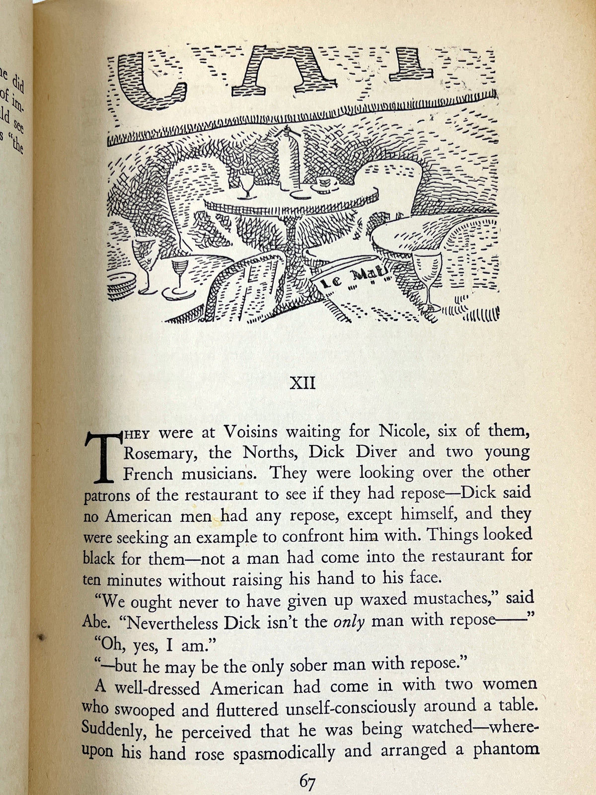 F. Scott Fitzgerald, Tender is the Night, Scribner's 1934, First edition, VG hardcover