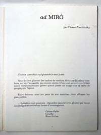 Derriere le Miroir: Miro; Peintures sur Papier, Dessins, 1971, 3 Miro Prints, VG