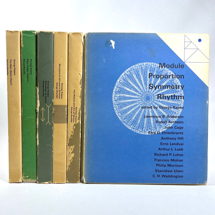 Vision + Value Series, Gyorgy Kepes, George Braziller, 6 Vols. Set, 1965, Very Good hardcovers w/DJs.
