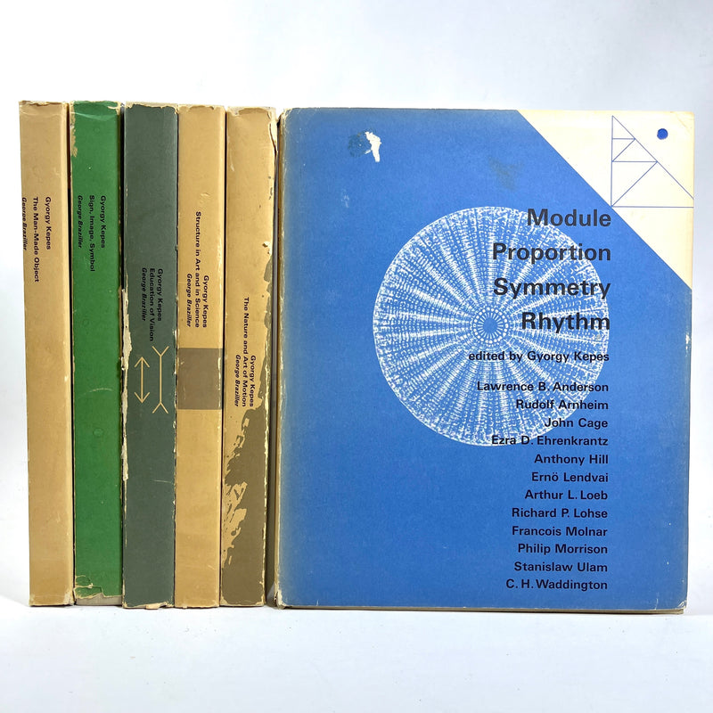 Vision + Value Series, Gyorgy Kepes, George Braziller, 6 Vols. Set, 1965, Very Good hardcovers w/DJs.