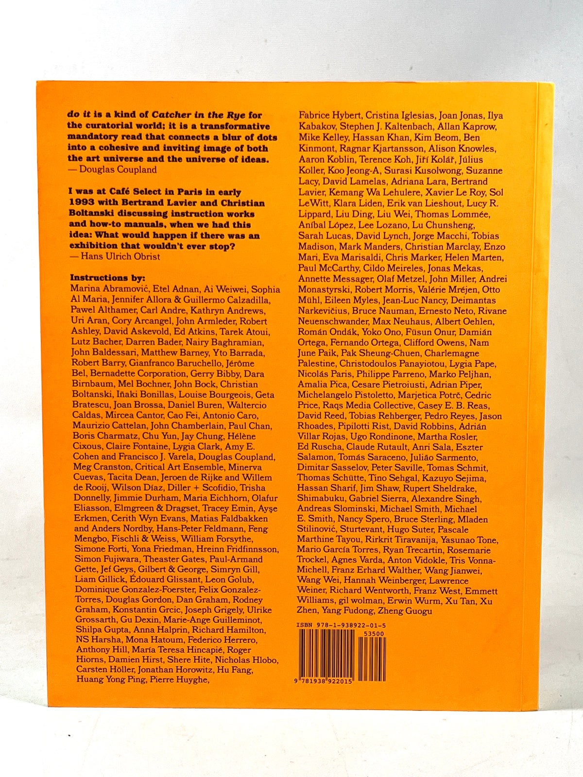 Hans Ulrich Obrist (ed.), Do It: The Compendium, I.C.I./D.A.P. 2013, Very Good SC