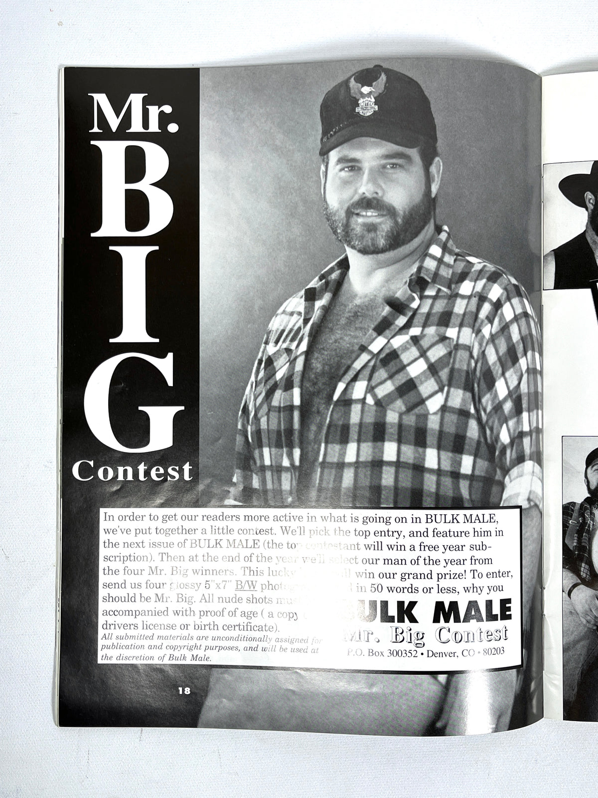 Bulk Male, Vol. 1, No.1, Premier Issue, Big Bull Inc., 1991, VG- staplebound, gay interest