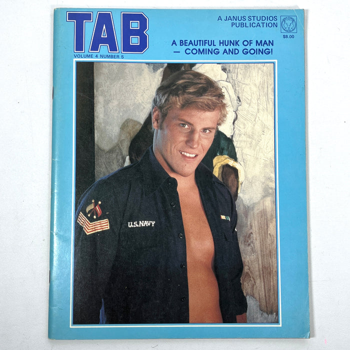 TAB, Vol. 4, No. 5, A Janus Studios Publication, 1978, Very Good+ staplebound, gay interest