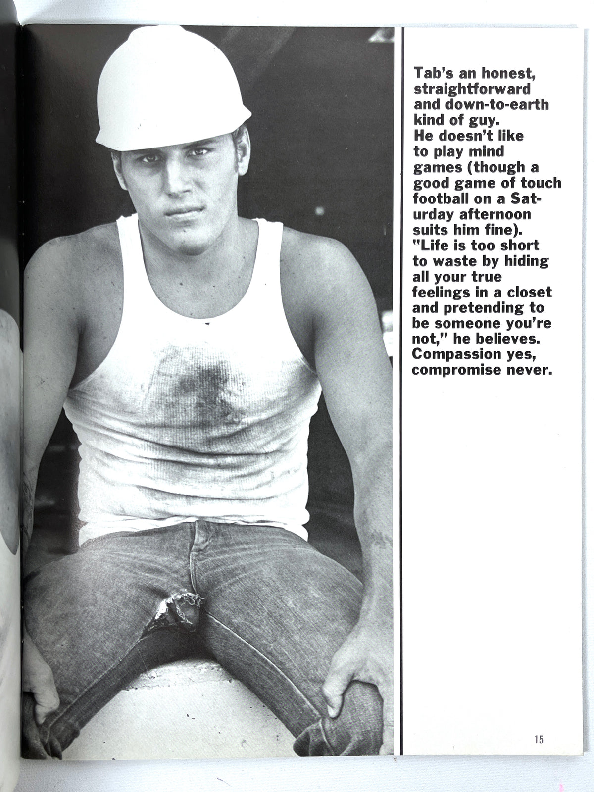 TAB, Vol. 4, No. 5, A Janus Studios Publication, 1978, Very Good+ staplebound, gay interest
