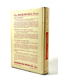 J.C.C. McKinsey, Introduction to the Theory of Games, McGraw Hill 1952, Very Good hardcover
