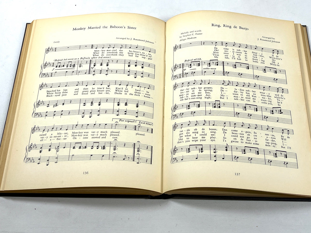 J. Rosamond Johnson, Rolling Along in Song, Viking Press 1937, Very Good hardcover