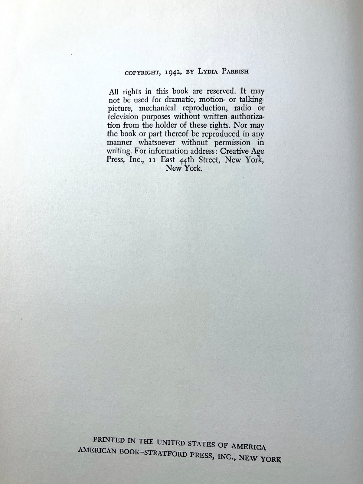 Lydia Parrish, Slave Songs of the Georgia Sea Islands, Creative Age 1942, Very Good hardcover