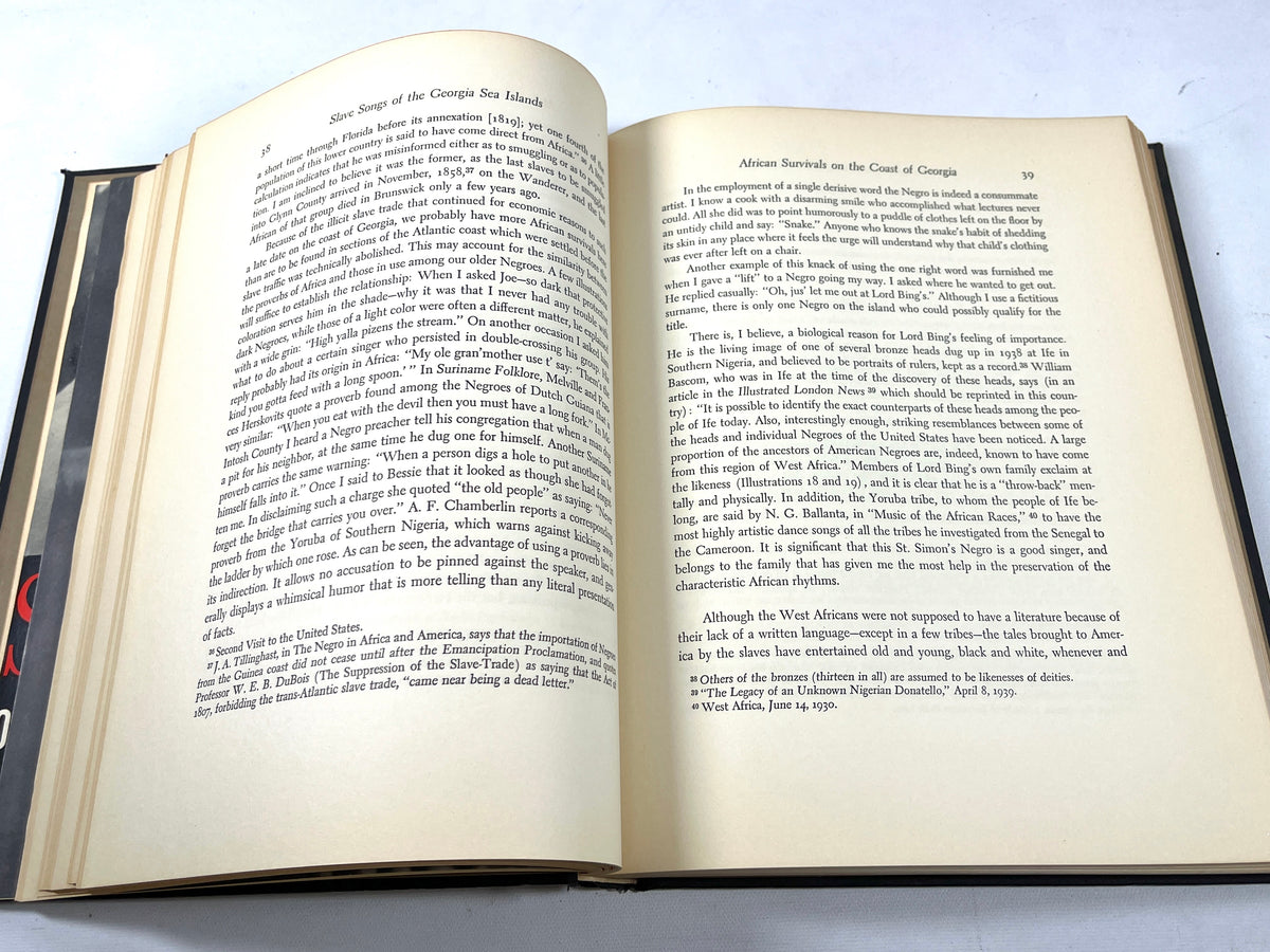 Lydia Parrish, Slave Songs of the Georgia Sea Islands, Creative Age 1942, Very Good hardcover