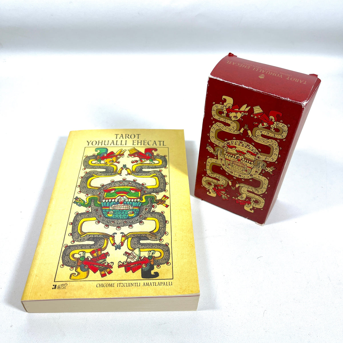 Tarot Yohualli Ehecatl book and deck, Chicome Itzcuintli Amatlapalli, 2021, NF SC