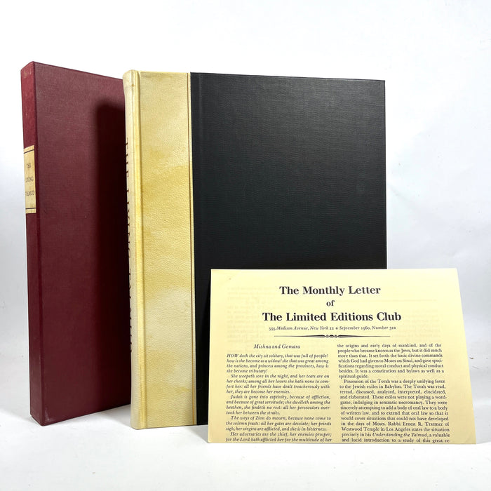 The Living Talmud, Ben-Zion, The Limited Editions Club, 1960, Near Fine HC w/ slipcase