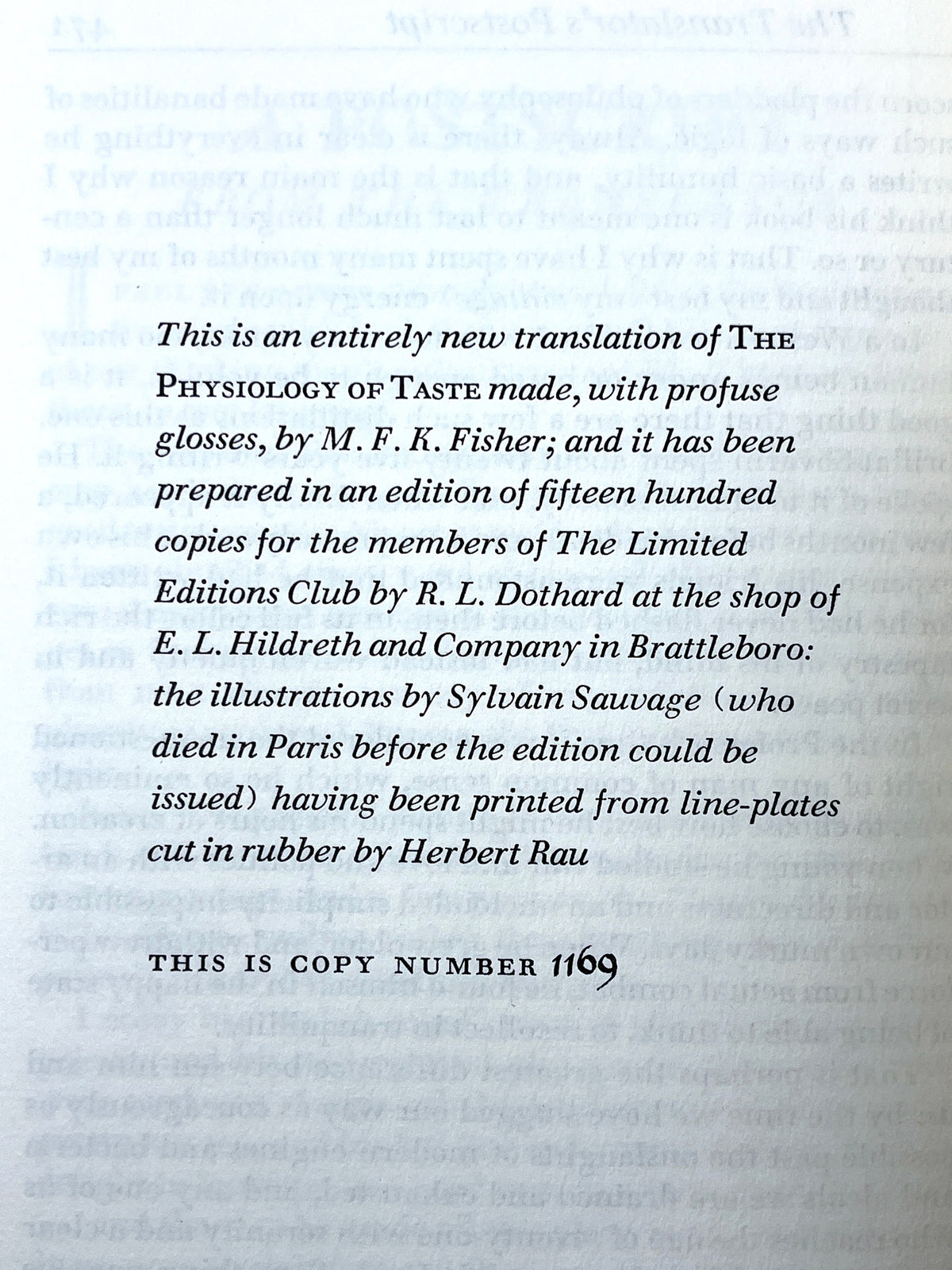 The Physiology of Taste, Jean Brillat-Savarin, Limited Editions Club, 1949, Very Good HC w/ slipcase