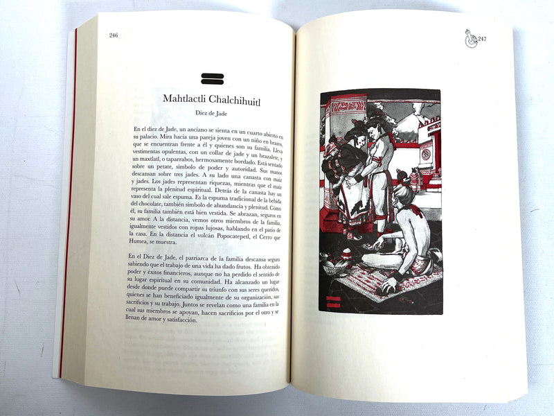 Tarot Yohualli Ehecatl book and deck, Chicome Itzcuintli Amatlapalli, 2021, NF SC