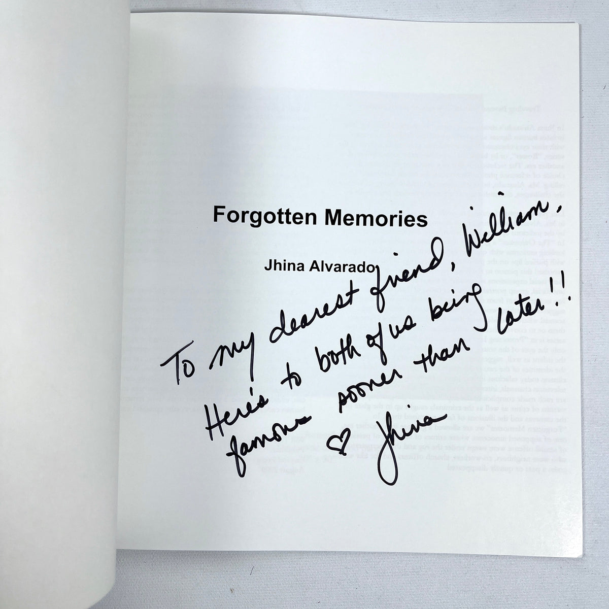 Forgotten Memories, Jhnia Alvarado catalogues, 2009 & 2010, Near Fine SC