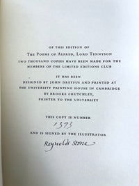 The Poems of Alfred, Lord Tennyson, The Limited Editions Club, 1974, Fine HC w/ slipcase