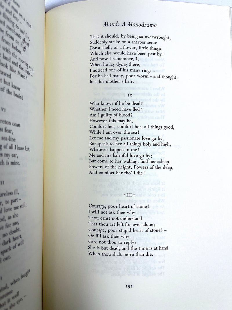 The Poems of Alfred, Lord Tennyson, The Limited Editions Club, 1974, Fine HC w/ slipcase