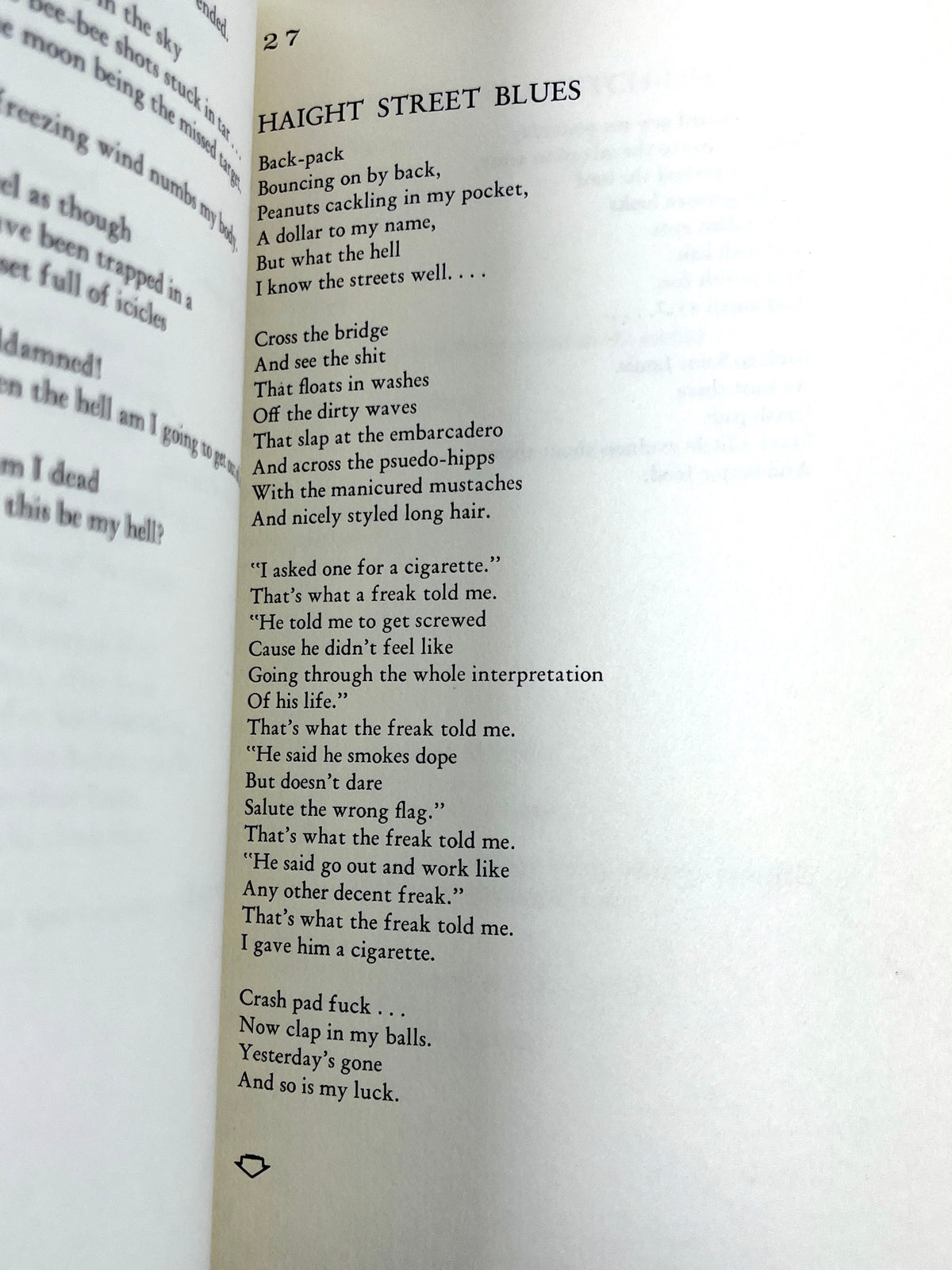 William James Kovanda III, Poetry of a Hitch-hiker, Vol 1, 1972, SIGNED, Very Good softcover