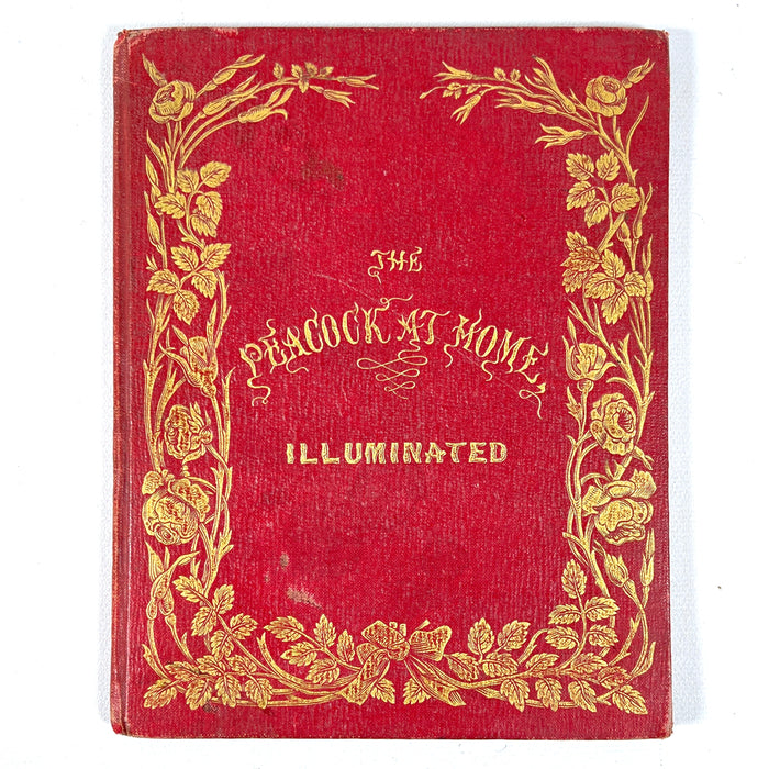 The Peacock at Home, Illuminated, 1851, Very Good hardcover antiquarian children's book