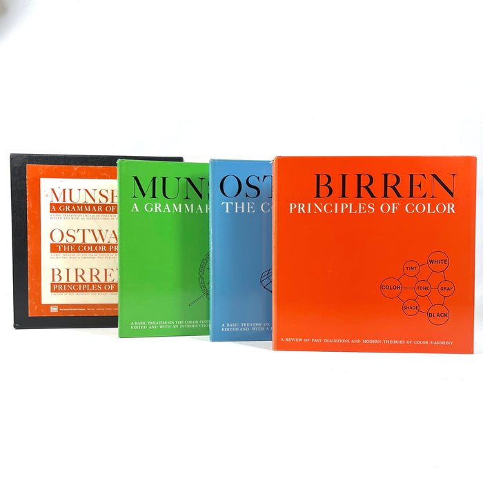 Munsell, Ostwald, and Birren, 3 Vol Set, 1969, Very Good+ hardcover w/ DJs and slipcase